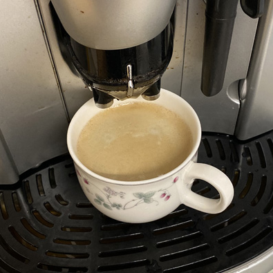 Freshly ground coffee